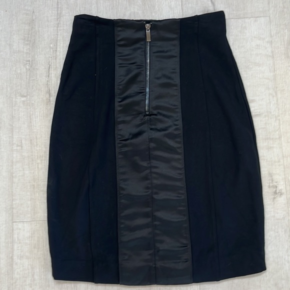 Skirt Johnathan Saunders Black 2 Tone with Stretch and Zipper - Picture 2 of 8